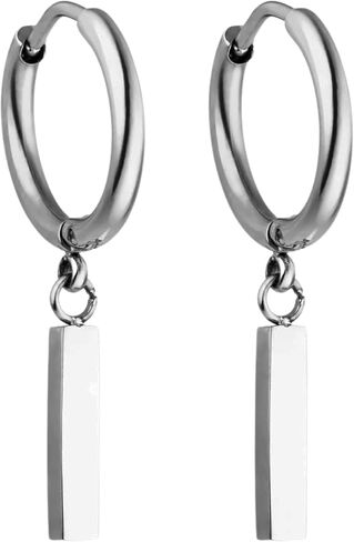 أقراط PURELEI® Huli Hoop - مجوهرات من الفولاذ المقاوم للصدأ - أقراط مقاومة للماء للنساء - قطر 0,61 بوصة - مجوهرات عصرية لمظهرك الفردي in Saudi Arabia