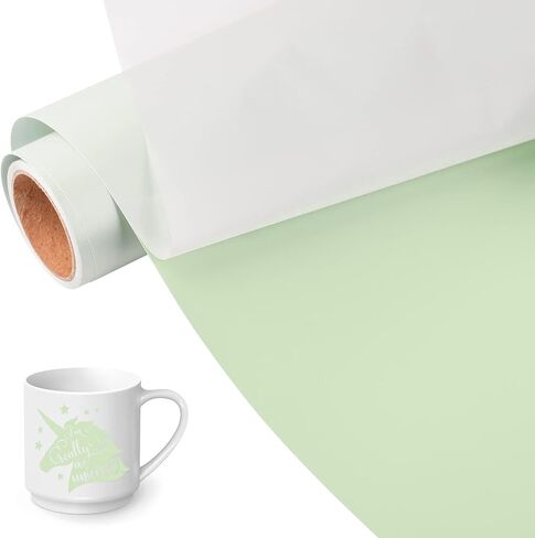 VINYL FROG 001 لفة فينيل لاصقة غير لامعة (12 بوصة × 10 قدم) - لفة فينيل حرفية باللون الأخضر الكاكي غير اللامع لمعظم أنواع آلات القطع، ملصق سيارة، ملصق ديكور (أخضر كاكي) in Kuwait