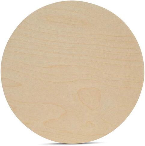Wood Circles 12 inch 1/2 inch Thick, Unfinished Birch Plaques, Pack of 1 12 inch Wood Circle for Crafts and Blank Sign Rounds, by Woodpeckers in Saudi Arabia