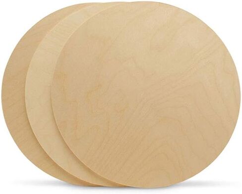 Wood Circles 12 inch 1/2 inch Thick, Unfinished Birch Plaques, Pack of 1 12 inch Wood Circle for Crafts and Blank Sign Rounds, by Woodpeckers in Saudi Arabia