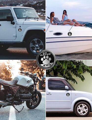 2 PCS Car Emblem, 4 x 4 Metal Automotive Badge, 3D Round Metal Car Badges Emblems, Car Badge Decals Stickers Compatible with Jeep Wrangler Vehicles Trucks SUV RV (2NG AMENDMENT) in Saudi Arabia