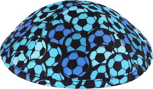 Zion Judaica Sports Kippah للبالغين والأولاد نمط Ballgame Kippot مقاس 6 بوصات Skullcap Yamaka للبار/Bat Mitzvah Chuppah Wedding in Kuwait