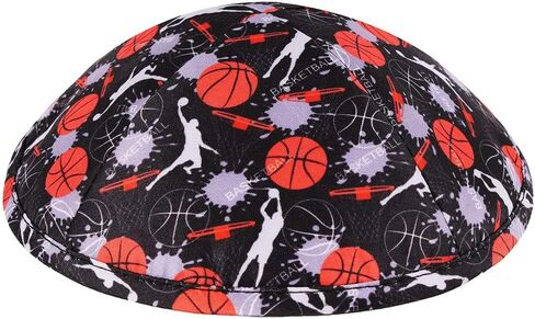 Zion Judaica Sports Kippah للبالغين والأولاد نمط Ballgame Kippot مقاس 6 بوصات Skullcap Yamaka للبار/Bat Mitzvah Chuppah Wedding in Kuwait