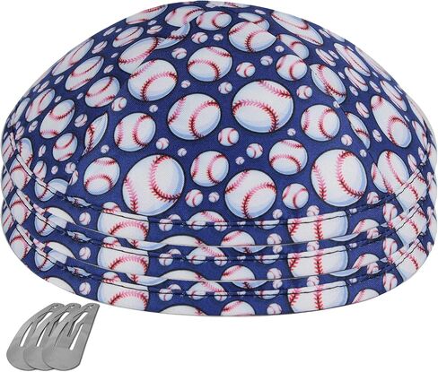 Zion Judaica Sports Kippah للبالغين والأولاد نمط Ballgame Kippot مقاس 6 بوصات Skullcap Yamaka للبار/Bat Mitzvah Chuppah Wedding in Kuwait