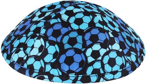 Zion Judaica Sports Kippah للبالغين والأولاد نمط Ballgame Kippot مقاس 6 بوصات Skullcap Yamaka للبار/Bat Mitzvah Chuppah Wedding in Kuwait
