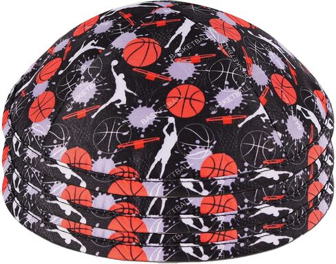 Zion Judaica Sports Kippah للبالغين والأولاد نمط Ballgame Kippot مقاس 6 بوصات Skullcap Yamaka للبار/Bat Mitzvah Chuppah Wedding in Kuwait