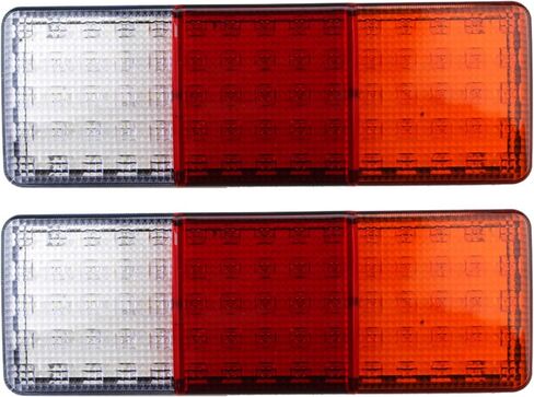 [ALL STAR TRUCK PARTS] 75 LED Truck Rectangle 3 Color Tail Light Bar Waterproof Turn Signal Brake Reverse Running Taillight for Truck Boat Trailer Pickup RV Camper UTV UTE Vans (2PCS) 12V in Saudi Arabia