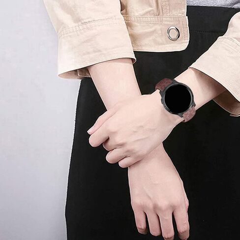 4 PACK 18mm Cheetah Leopard Engraved Silicone Band Compatible With Vivoactive 4S / Venu 3S / Venu 2S/ Vivomove 3S, Soft Sport Release Waterproof Replacement Wristband Strap for Garmin Forerunner 255s in Kuwait