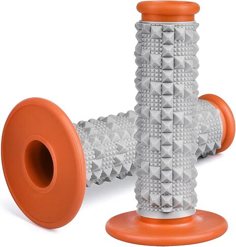 مقابض مقود الدراجة النارية، مقبض مقود الدراجة الترابية، برتقالي/أسود غير قابل للانزلاق، مقبض مطاطي مريح لمقبض مقود الدراجة الترابية in Kuwait