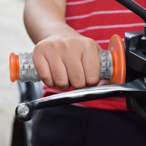 مقابض مقود الدراجة النارية، مقبض مقود الدراجة الترابية، برتقالي/أسود غير قابل للانزلاق، مقبض مطاطي مريح لمقبض مقود الدراجة الترابية in Kuwait