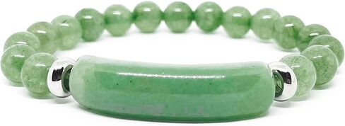 سوار كريستال أفينتورين الأخضر لتخفيف التوتر - سوار كريستال سيترين من الأحجار الكريمة الأصلية لشفاء الثروة والازدهار - سوار استرخاء العقل in Kuwait