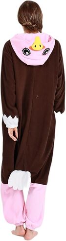 بدلة DELEY للجنسين من ملابس النعامة الحيوانية، أزياء الهالوين للبالغين، بيجامات تنكرية، ملابس نوم دافئة، ملابس منزلية in Kuwait