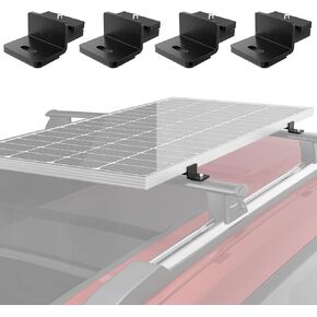 BougeRV Solar Panel T-Slot Mounting Kit Fits for Auto Cross Bars with T-Track to Secure Most 100 to 200 Watt, Heavy Duty Solar Panel Roof Rack Mounting Brackets DIY Off-Grid Solar Systems in Kuwait