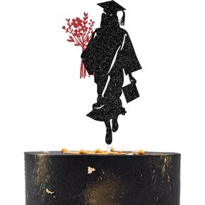 Glitter Congrats Girls Cake Topper, You Did It/Mastered That, 2026 Senior High School College Graduation Party Decor in Kuwait