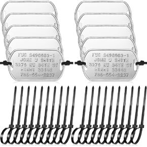 10 Pcs Blank Crab Trap Tags Stone Crab Pot Trap Sign with 100 Zip Ties Stainless Steel Metal Engraving ID Tags Identification Labels for Crabbing Lobster Pot Holder Fishing Accessories in Saudi Arabia