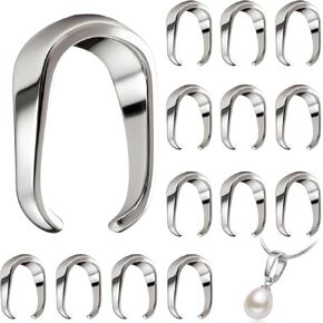 100 Pcs Pinch Clip Bail Clasp Stainless Steel Pendant Charm Connector 0.24 Inch Pendant Clasp Connector Bail Holder for Necklace Earring Jewelry Making Findings Sturdy Necklace Charm Clips in Saudi Arabia