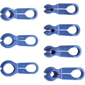 7PCS Fuel Line Disconnect Tool Set, Fuel Filter Removal Tool, AC Line Removal Release Tool, 1/4 5/16 3/8 1/2 5/8 3/4 7/8 Inch Quick Disconnect Kit Compatible with Ford GM Chrysler Mazda in Saudi Arabia