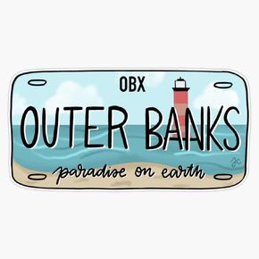 Magnet THE ORIGINAL OBX license plate bright Magnetic Reusable Vinyl Sticker Decal 5" in Saudi Arabia