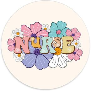 Nurse Affirmations Mouse Pad - Nurse Mouse Pads for Desk, Nurse Appreciation Gift, Nurse Mousepad with Non-Slip Rubber Base for Laptop Computer Keyboard Desktop 8.7x8.7 Inch in Saudi Arabia