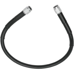 Hill Country Customs Black Vinyl Stainless Universal 28" Brake Line with AN-3 ends for Harley models - HC-401278 in Saudi Arabia