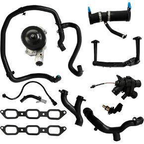 AJ126 AJ133 3.0 5.0 Engine Cooling System Replace Kit & Coolant Water Heater Pipe Fit For Jaguar XE XF XJ F-Pace F-Type Land Rover Range Rover Sport Discovery LR4 3.0L 5.0L 2010-2020 LR010801 LR109401 in Saudi Arabia