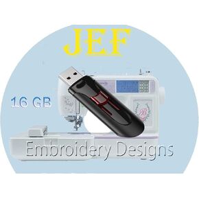تصاميم تطريز 550,000 حرف بتنسيق JEF تصميمات تطريز لآلة Janome بتنسيق JEF على ذاكرة USB in Kuwait