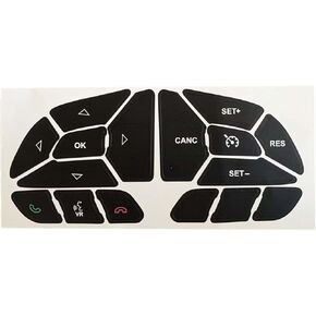 Car Button Stickers Interior Decals Compatible with Do-dge Char-ger 2016-2022 Steering Wheel Switch Control Dash Button Repair Sticker Kit in Kuwait