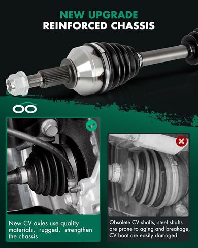 SCITOO Front CV Axle Shaft Assembly Fit For Chrysler Sebring 2.4L 2007-2010,For Dodge Avenger 2.4L 2008-2009,For Journey 2.4L 2009 2011-2020 Front Right Passenger Side 66-3520 1pcs in Kuwait