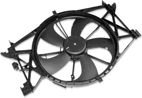 PartsFlow Radiator Cooling Fan Assembly for 2009 2010 Dodge Ram 1500 for 2011 2012 2013 2014 2015 2016 2017 2018 2019 2020 2021 2022 Ram 1500 Classic 55056948AB in Kuwait