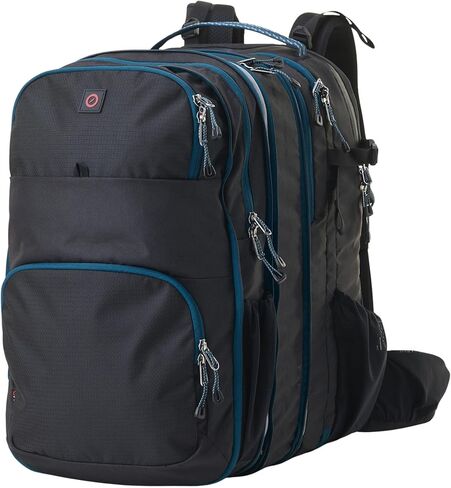 Modular Travel Backpack 3-in-1 Carry On | Expandable Backpack System (Core Pack, Link & Daypack) | 12L–73L Travel Backpack for Men & Women – Modevo Trio Travel Pack (Black) in Saudi Arabia