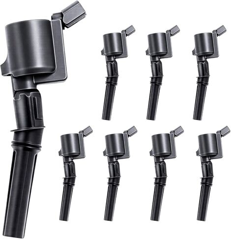 8PCS Ignition Coil Pack Compatible with 4.6L 5.4L Ford Crown Victoria E-150 Excursion Expedition Explorer F-150 F-250 F-350 Super Duty Mustang E-150 Lincoln, DG508, FD504, FD503, FD493 in Saudi Arabia
