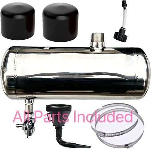 Mini stainless steel fuel tank, 4×11 inches. Compatible with Predator and Coleman motorcycles. Also fits small motorcycles, golf carts, DIY karts and all kinds of modified vehicles. in Saudi Arabia