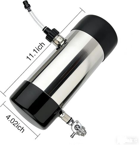 Mini stainless steel fuel tank, 4×11 inches. Compatible with Predator and Coleman motorcycles. Also fits small motorcycles, golf carts, DIY karts and all kinds of modified vehicles. in Saudi Arabia