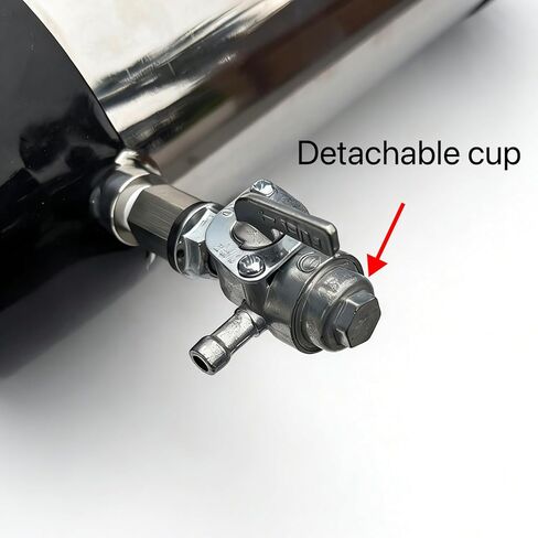 Mini stainless steel fuel tank, 4×11 inches. Compatible with Predator and Coleman motorcycles. Also fits small motorcycles, golf carts, DIY karts and all kinds of modified vehicles. in Saudi Arabia