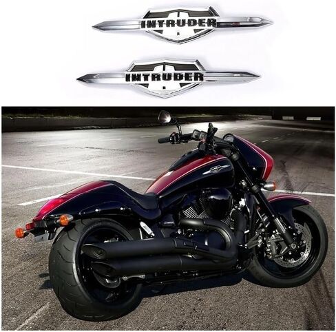 Motorcycle Fuel Oil Gas Tank Pad Motorcycle Sticker for Suzu&ki Intruder VL400 VL800 LC1500 Volusia Gas Tank Emblem Badge Chrome Fuel Gas Tank Decal in Saudi Arabia