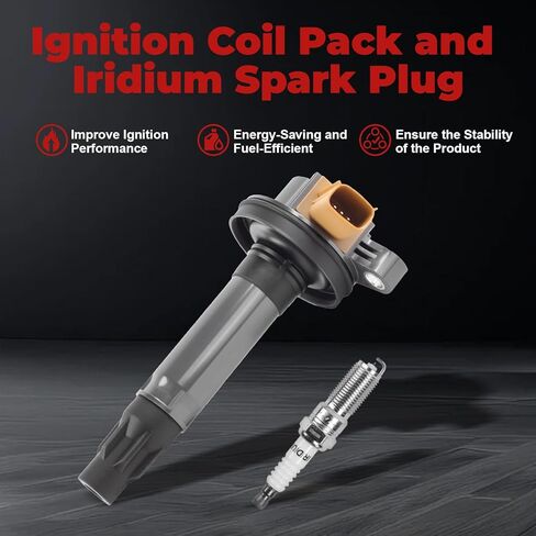 Ignition Coil pack and Iridium Spark Plug Set of 6 3.5L V6 Turbo Compatible with F150 Expedition Explorer Flex Taurus Transit MKS MKT Navigator Replace UF646 DG549 in Saudi Arabia