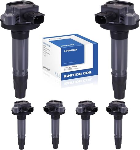 UF553 Set of 6 Ignition Coil Pack for Ford Edge Explorer Taurus Flex Lincoln MKZ MKS MKX Mazda CX9 CX-9 2007 2008 2009 2010 2011 2012 2013 2014 2015 3.5L 3.7L UF-595 5C1652 E1053 in Saudi Arabia