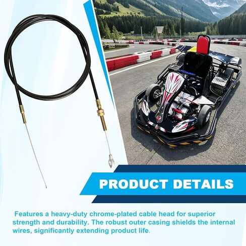 كابل خانق عالمي مقاس 60 بوصة لسيارات Go-Karts والدراجات النارية والدراجات البخارية التي تعمل بالغاز والدراجات الصغيرة ومركبات ATV in Kuwait
