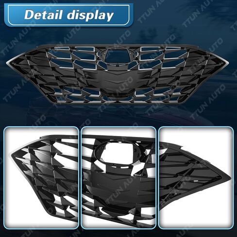 Compatible with 2020-2023 Hyundai Sonata Limited/SEL Frong center Front Bumper Grille Sports Edition,86350-L0700 HY1200230(Without Sensor Hole & Camera Hole) in Saudi Arabia