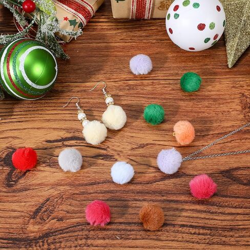 125 قطعة من سلاسل المفاتيح Pompom، سلسلة مفاتيح صغيرة ملونة بوم بوم لسلاسل المفاتيح DIY Poms Poms Crafts لسلاسل المفاتيح وأقراط الشرابة وقلادة صناعة المجوهرات، 25 لونًا in Kuwait