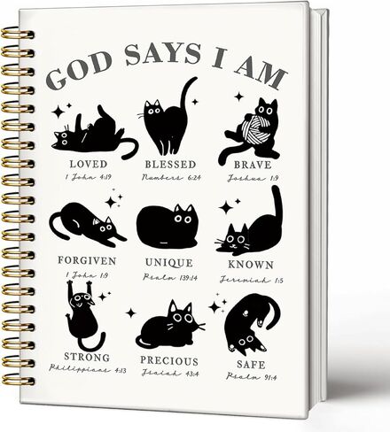 Christian Dachshund Notebook Journal, God Says You are Bible Verse Weiner Dog Journal, Dachshund Gifts for Women, Weiner Dog Gifts, Religious Scripture Hardcover Spiral Notebook 5.5x8.3 Inch in Kuwait