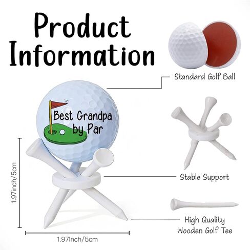 for Men Grandpa, Birthday Gift for Grandpa Men, Best Grandpa by Par Golf Gifts Accessories Decor, Golf Ball Tabletop Display Stand Holders Gifts Decor in Saudi Arabia