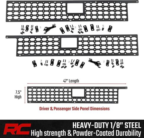 Rough Country Truck Bed Molle Panel Kit for Toyota Tacoma (2024) - Cab Side in Saudi Arabia