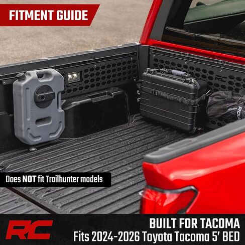 Rough Country Truck Bed Molle Panel Kit for Toyota Tacoma (2024) - Cab Side in Saudi Arabia