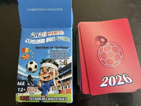 2026 World Soccer Party Game – Interactive Truth or Dare Card Game for Live Match Watch Parties, 120 Football Challenge & Question Cards for Family & Friends, 2+ Player in Saudi Arabia
