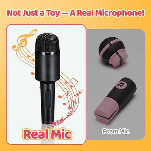 2026 Grab Microphone Game with Real Microphone, 2-10 Players -Singing Party Game for Adults, Family, Teens, 250 Lyric Challenge(135 Cards), Fun Music Mic for Games Night, Christmas, Birthday Party in Saudi Arabia