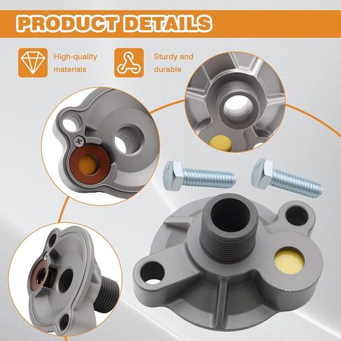 3952301 Oil Filter Adapter Replace Compatible with Small Block Chevy V8 Engines Spin On Bypass SBC BBC 305 307 327 350 400 396 402 427 454 in Saudi Arabia