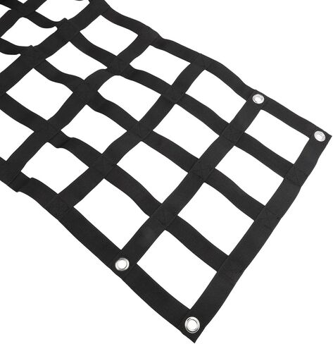 Heavy Duty Tailgate Net 60 x 18 Inches Pickup Truck Bed Accessory with Carabiner Hooks for Chevrolet for SILVERADO for Ford F-150 for GMC for Dodge for RAM in Saudi Arabia