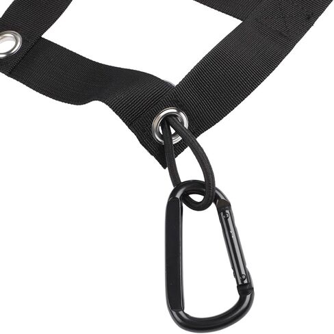 Heavy Duty Tailgate Net 60 x 18 Inches Pickup Truck Bed Accessory with Carabiner Hooks for Chevrolet for SILVERADO for Ford F-150 for GMC for Dodge for RAM in Saudi Arabia