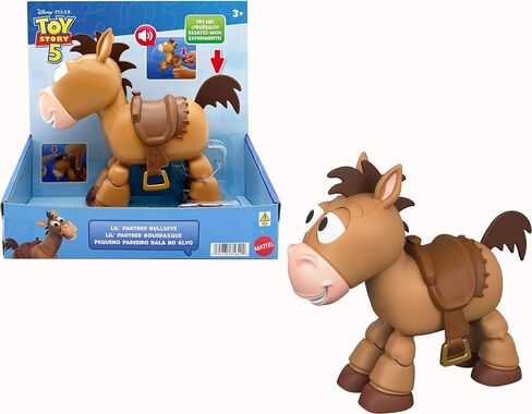 Mattel Disney and Pixar Toy Story Posing Horse Figure with Sounds, Lil Partner Bullseye Touch Activated Play Positions in Kuwait